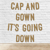 Cap and Gown It's Going Down Graduation Banner By KreateSquare 900 GSM Glitter Banner for University & College Grad Parties Graduation Celebration Decoration